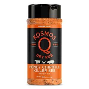 Kosmos Q Killer Bee Chipolte Honey Rub 12.6 Ounce Bottle