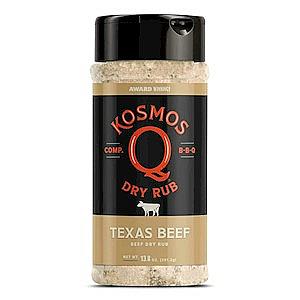 Kosmos Q Texas Beef Rub 13.8 Ounce Bottle