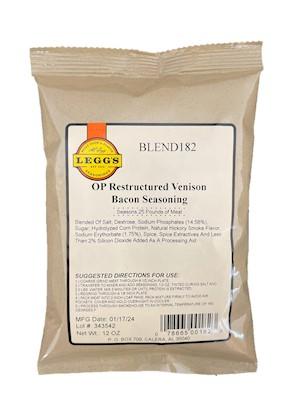AC Leggs Restructured Venison Bacon Seasoning Blend 182